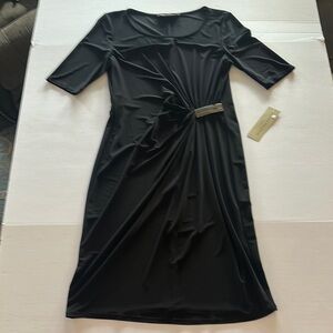 Evan Picone Black Dress Sz 8 NWT